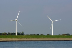 Windräder am Strand von Vlissingen
