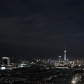 Blick auf den Berliner Fernsehturm bei Nacht