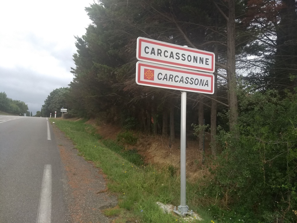 Ortsschild Carcassonne