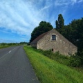 Auf einer kleinen Landstraße an der Loire